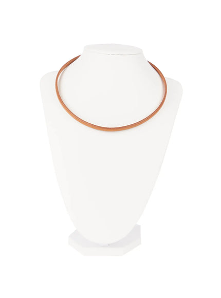 mens-choker-necklace-il511 / Brown