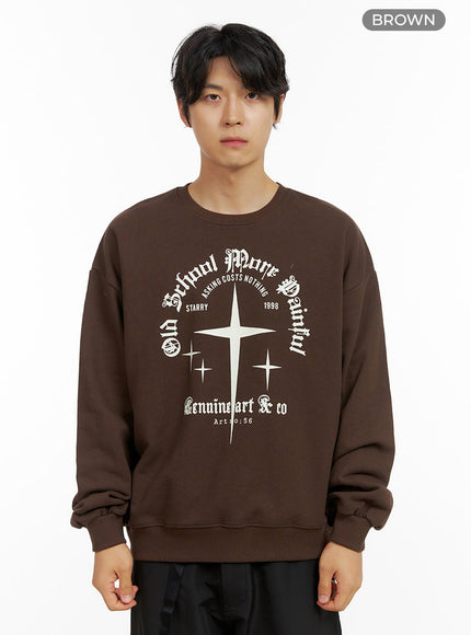 mens-cross-sweatshirt-ig409 / Brown