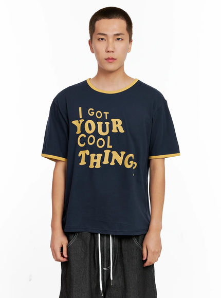 mens-graphic-ringer-tee-ig508 / Dark blue