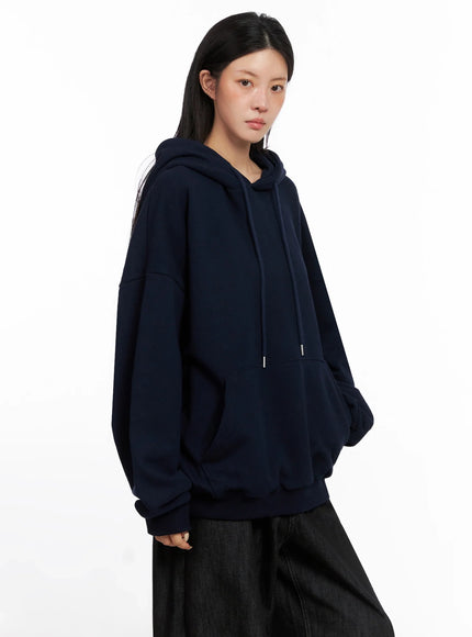 oversized-casual-hoodie-is515 / Dark blue