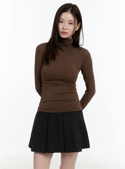 soft-turtleneck-tee-id511 / Dark brown