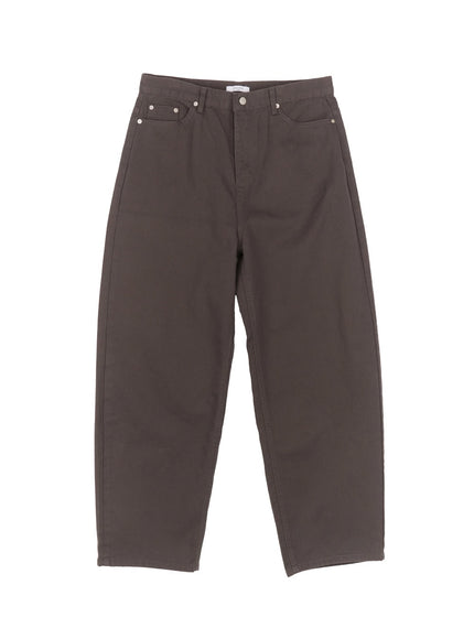 mens-wide-fit-cotton-pants-im514 / Dark gray
