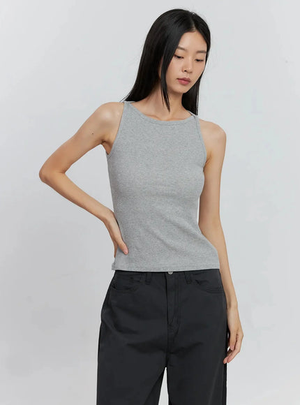 ribbed-cami-tank-is515 / Gray