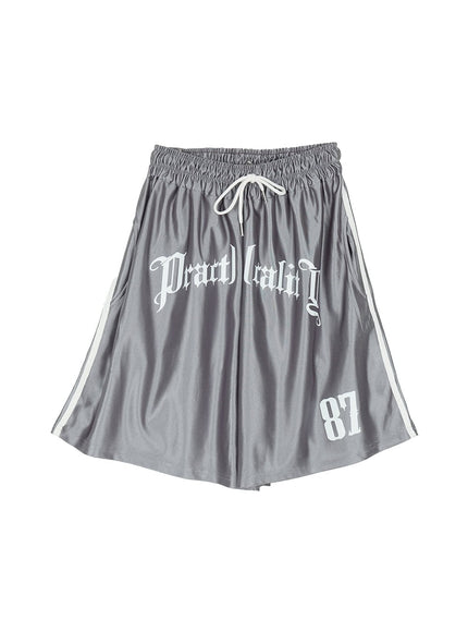 mens-string-sports-sweatshorts-ia525 / Gray
