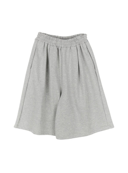 mens-comfy-wide-fit-sweatshorts-ia511 / Gray
