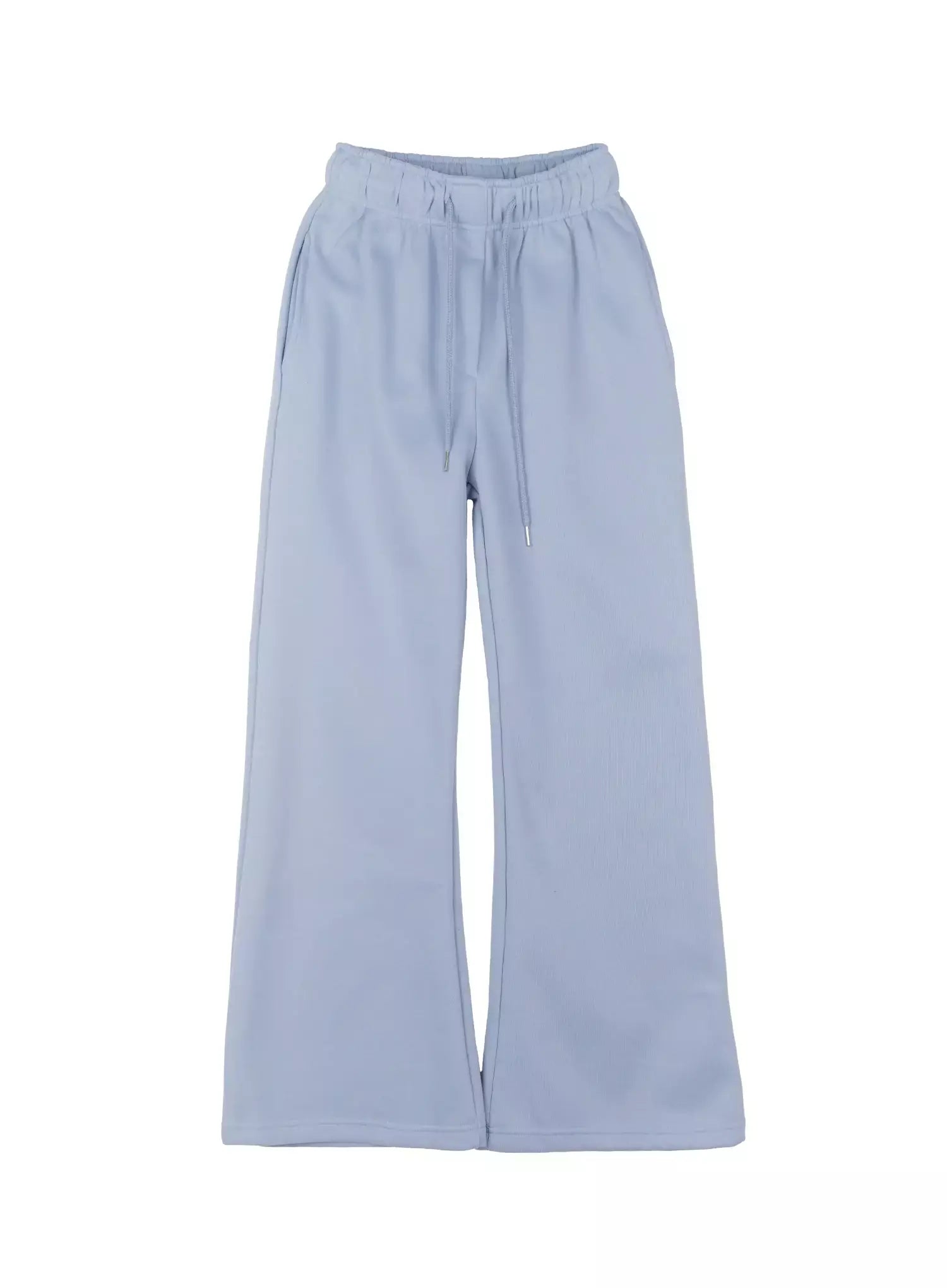 lucky-fleece-wide-leg-sweatpants-in514 / Light blue