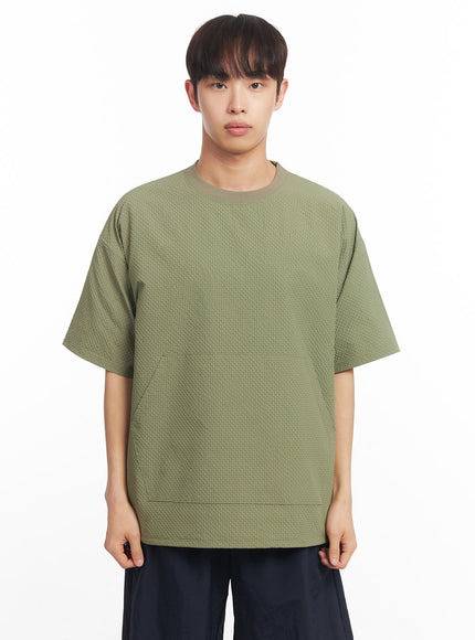 mens-oversized-t-shirt-with-pockets-ia518 / Light green