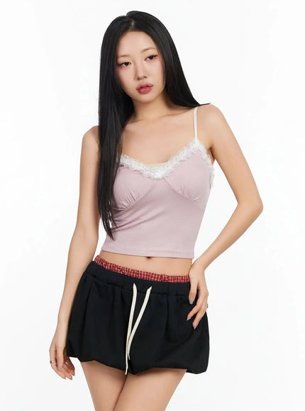 elegant-lace-tank-top-ca513 / Pink