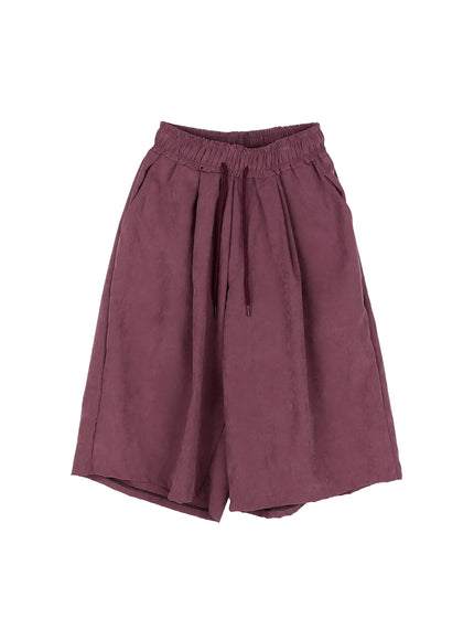 vintage-washed-beaded-pocket-bermuda-shorts-ig512 / Purple