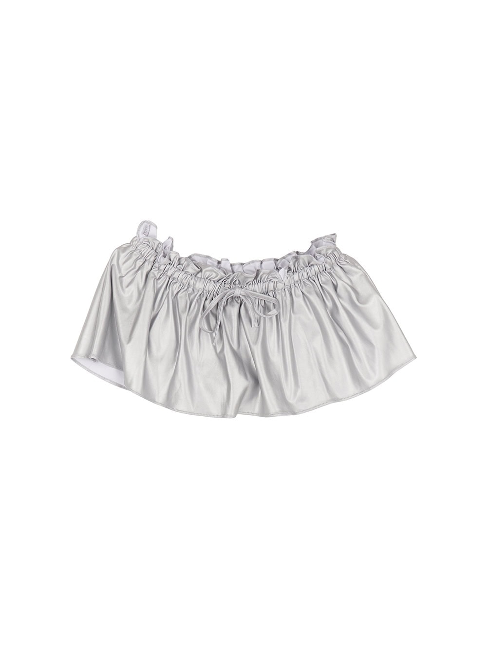 faux-leather-shorts-ia507 / Silver