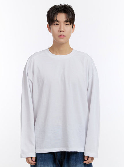 mens-essential-long-sleeve-t-shirt-im525 / White