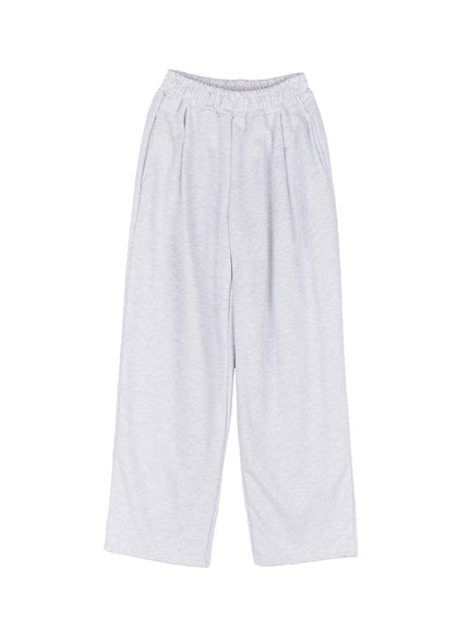 pintuck-wide-leg-sweatpants-iu509 / White