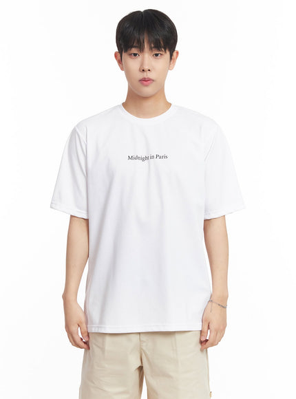 mens-small-graphic-print-t-shirt-ia529 / White