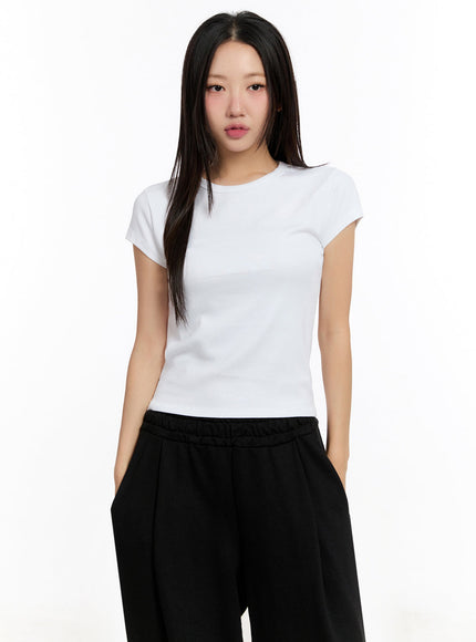 cotton-baby-tee-iu509 / White