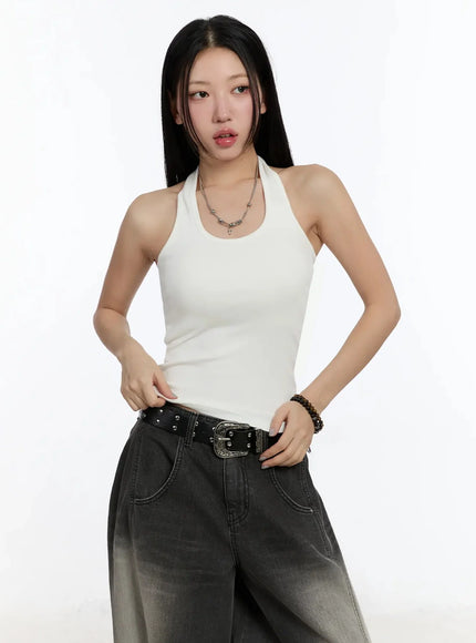cotton-halter-top-im509 / White