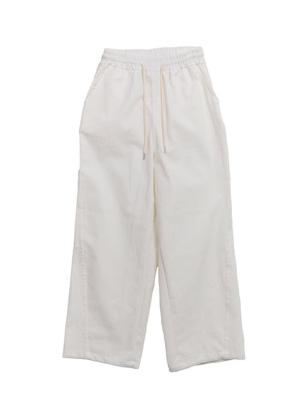 mens-classic-wide-fit-slacks-pants-if528 / White