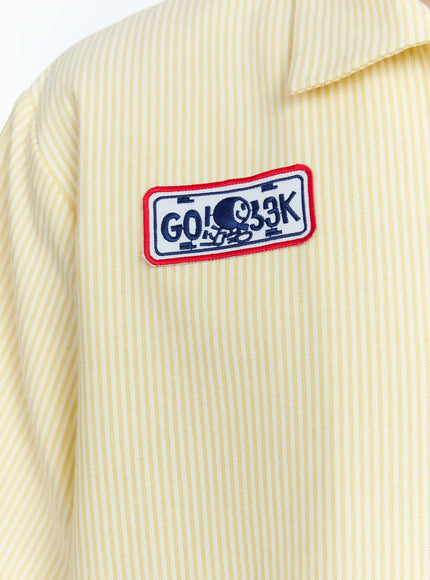 mens-pinstripe-short-sleeve-zip-shirt-ig519