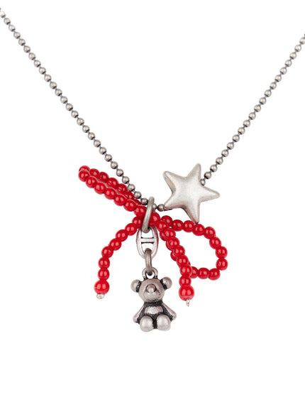 red-ribbon-necklace-id529