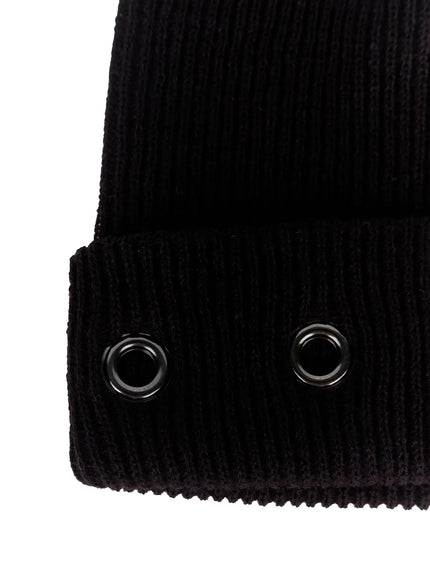 Men's Ribbed Eyelet Beanie IS502