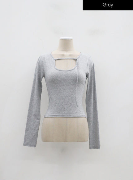 Cut-Out Cropped Top IF301