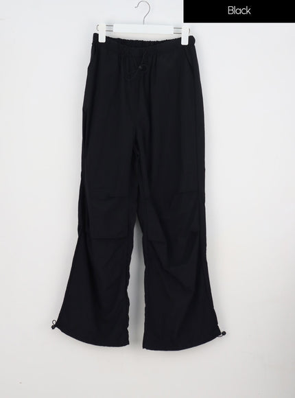 Nylon Wide Track Pants IY311