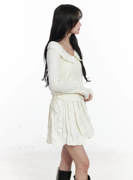 frilled-v-neck-cardigan-ij529