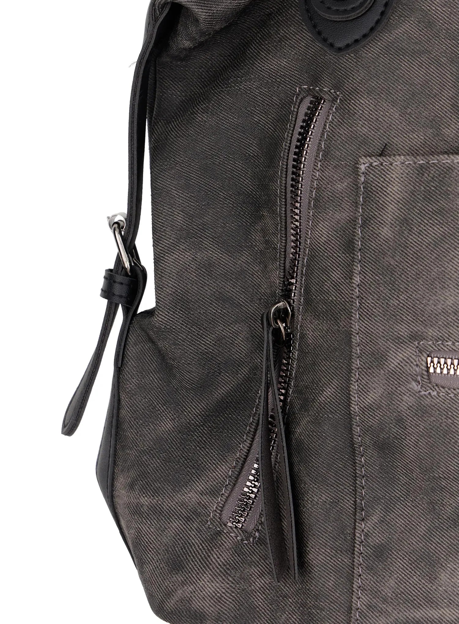 Vintage Leather Accent Shoulder Bag IM530