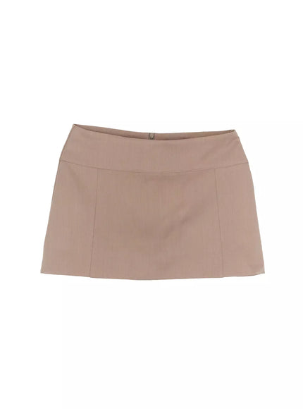 low-rise-mini-skirt-im530 / Beige