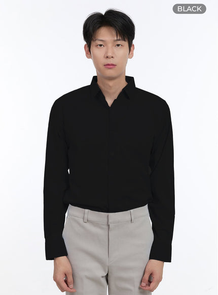 mens-white-shirt-ig427 / Black