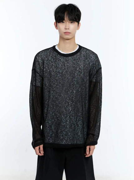 Men's Mesh Long-Sleeve Top IG501