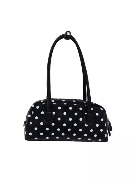 polka-dot-square-purse-iy504 / Black