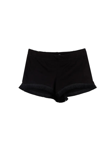Fringe Trim Shorts IY501