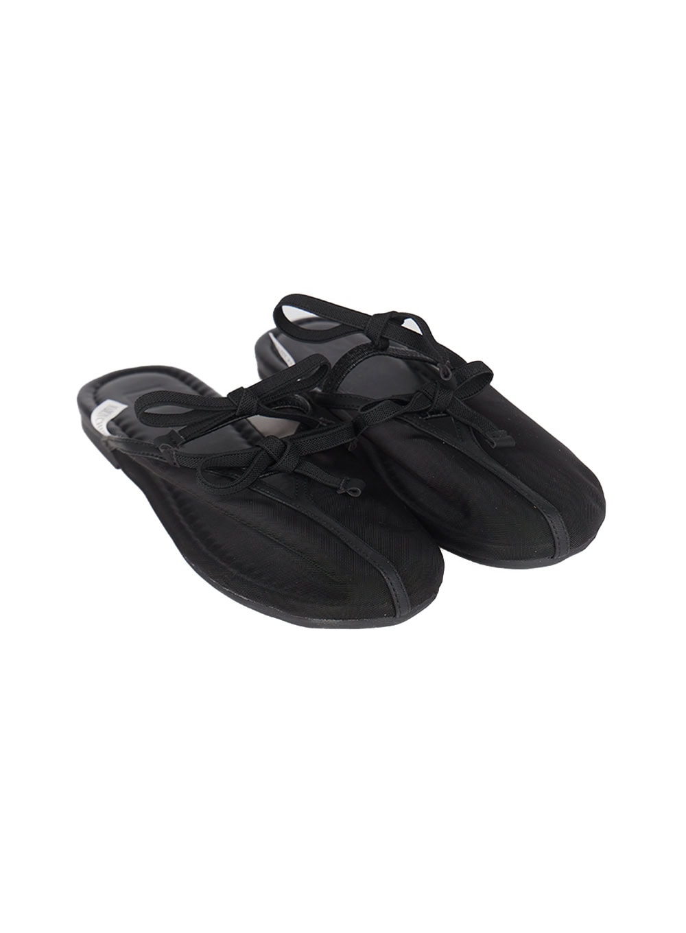 sheer-ribbon-flats-iy513 / Black