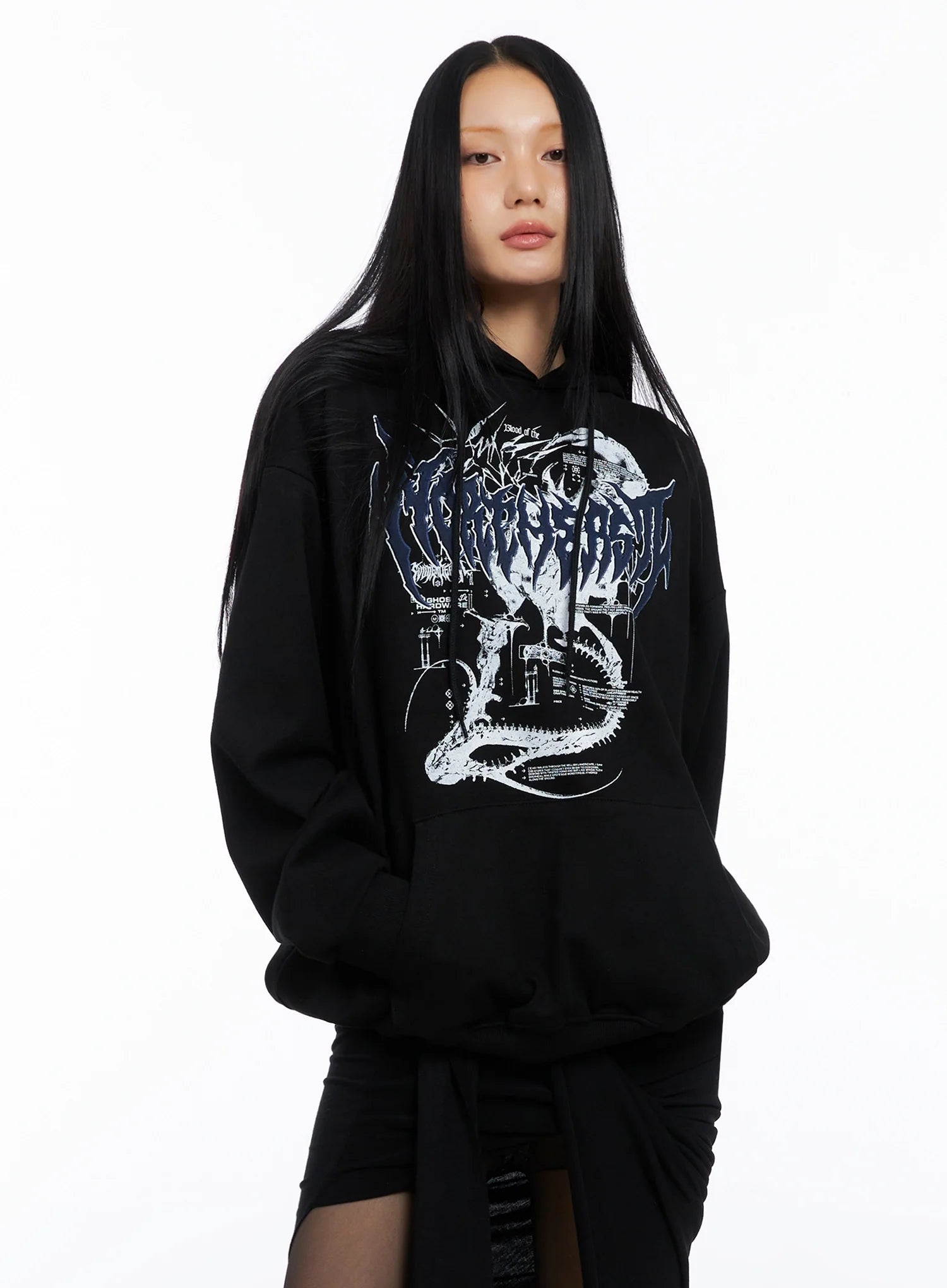 Oversized Graphic Hoodie IO516