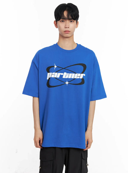 mens-partner-cotton-tee-il504 / Blue