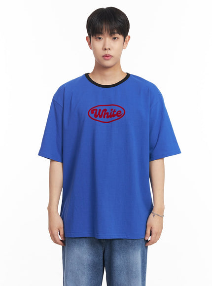 mens-three-tone-graphic-t-shirt-ia529 / Blue