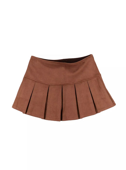 Pleated Mini Skirt IJ509