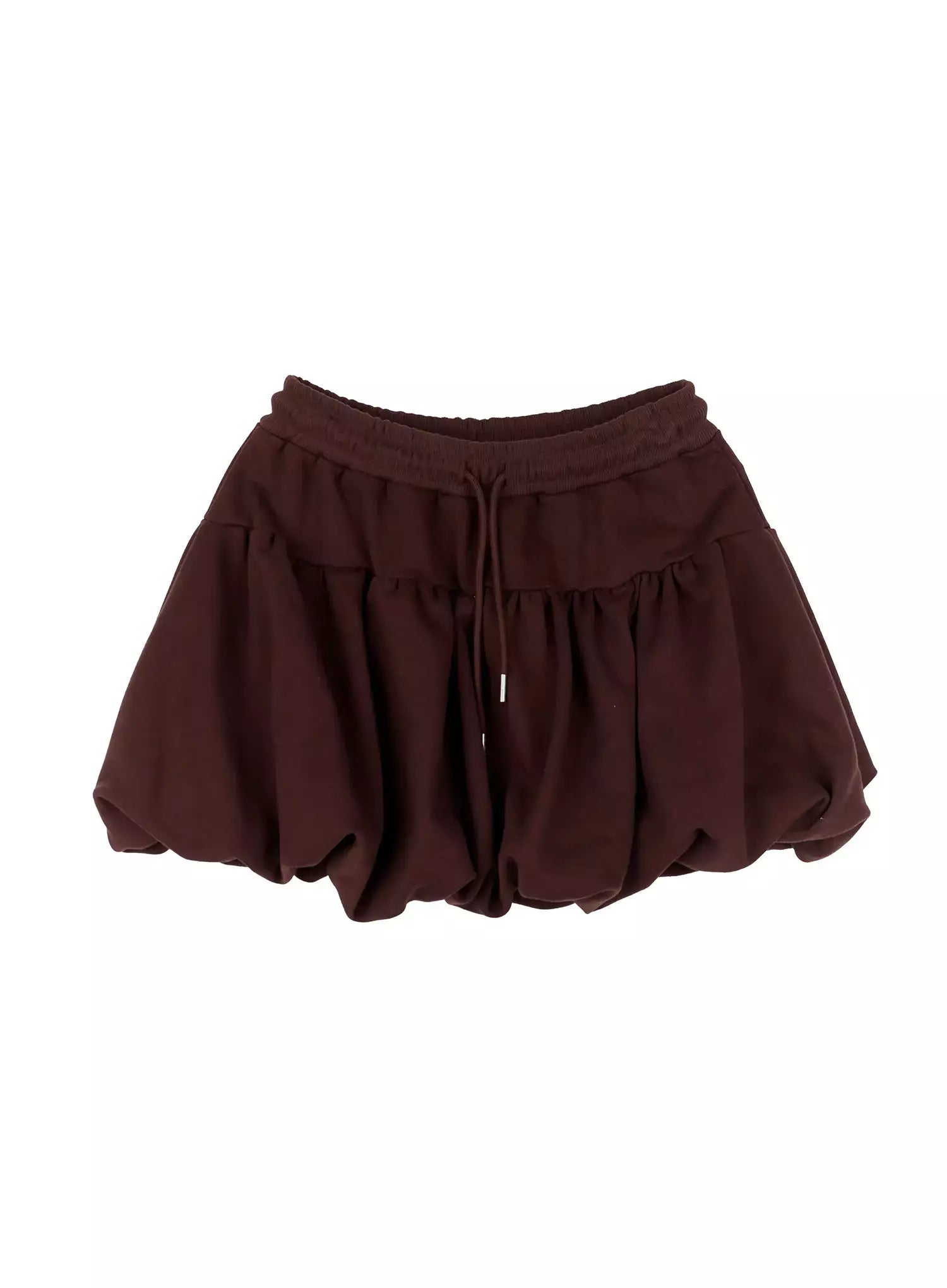 Balloon-Fit Flared Mini Skirt IN525