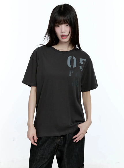 05 Graphic Print Short-Sleeve Tee IG508