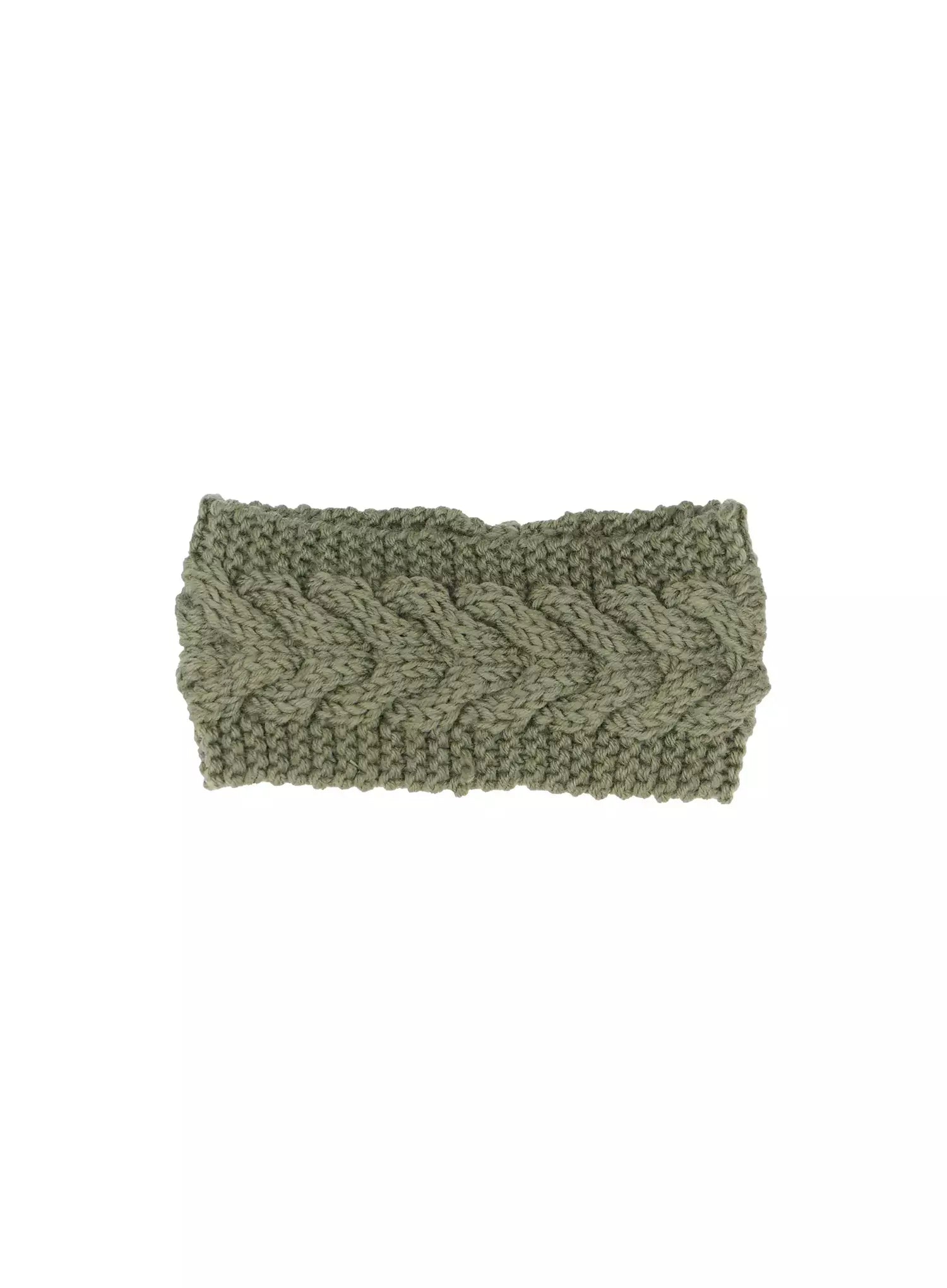 chunky-knit-headband-io530 / Dark green
