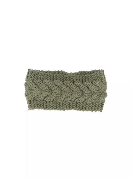 chunky-knit-headband-io530 / Dark green