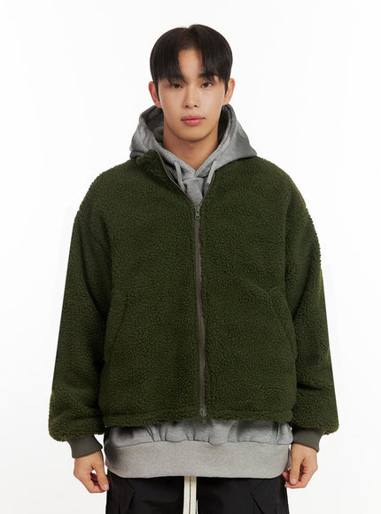 mens-reversible-puffer-jacket-id406 / Dark green