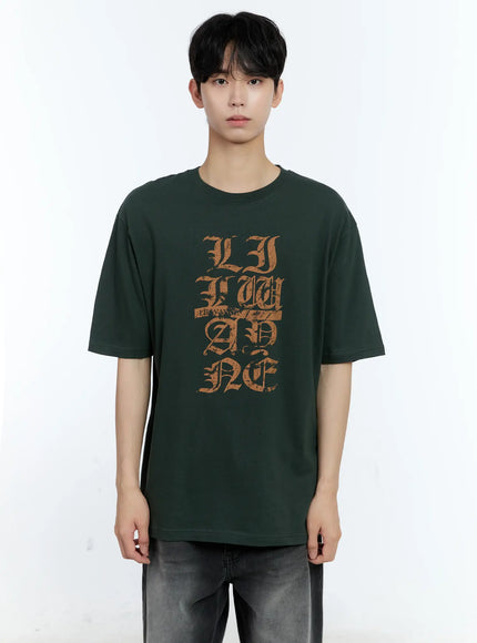 mens-bold-graphic-t-shirt-il529 / Dark green