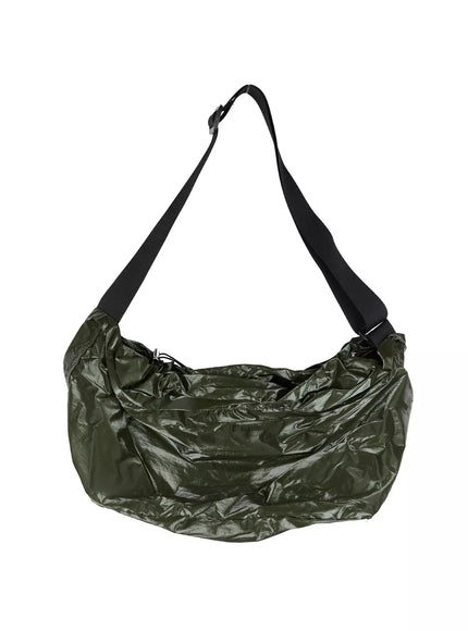 slouchy-gloss-crossbody-bag-ic503 / Dark green