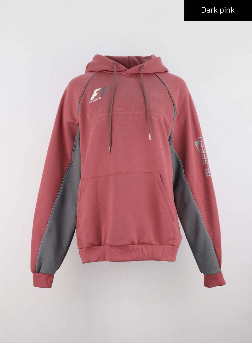 oversized-graphic-hoodie-io326 / Dark pink