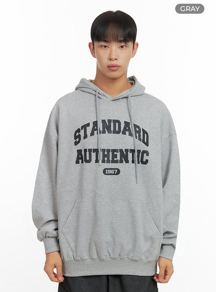 mens-loose-fit-graphic-hoodie-io420 / Gray