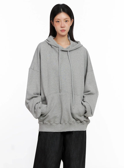 oversized-casual-hoodie-is515 / Gray