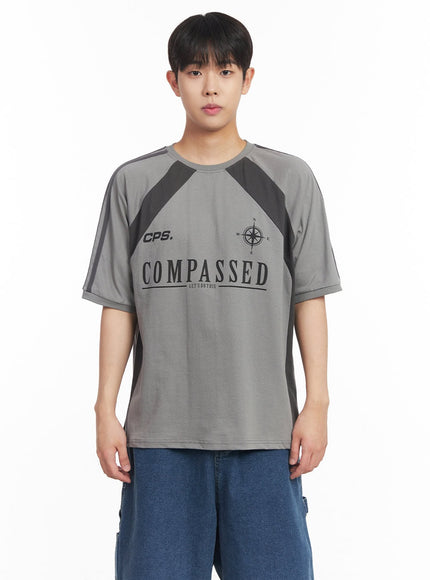 mens-two-tone-t-shirt-ia529 / Gray