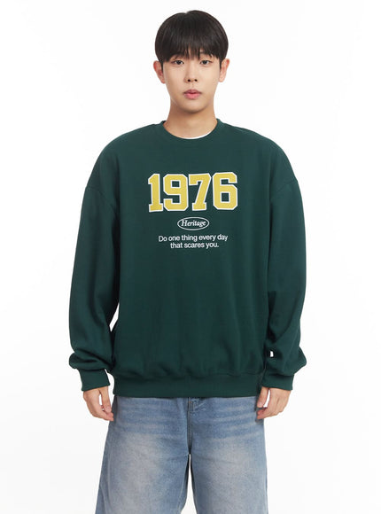 mens-1976-graphic-sweatshirt-im528 / Green