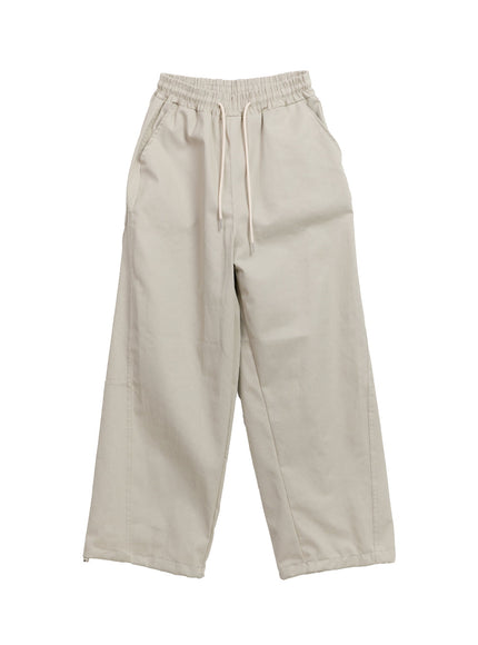 mens-classic-wide-fit-slacks-pants-if528 / Light beige